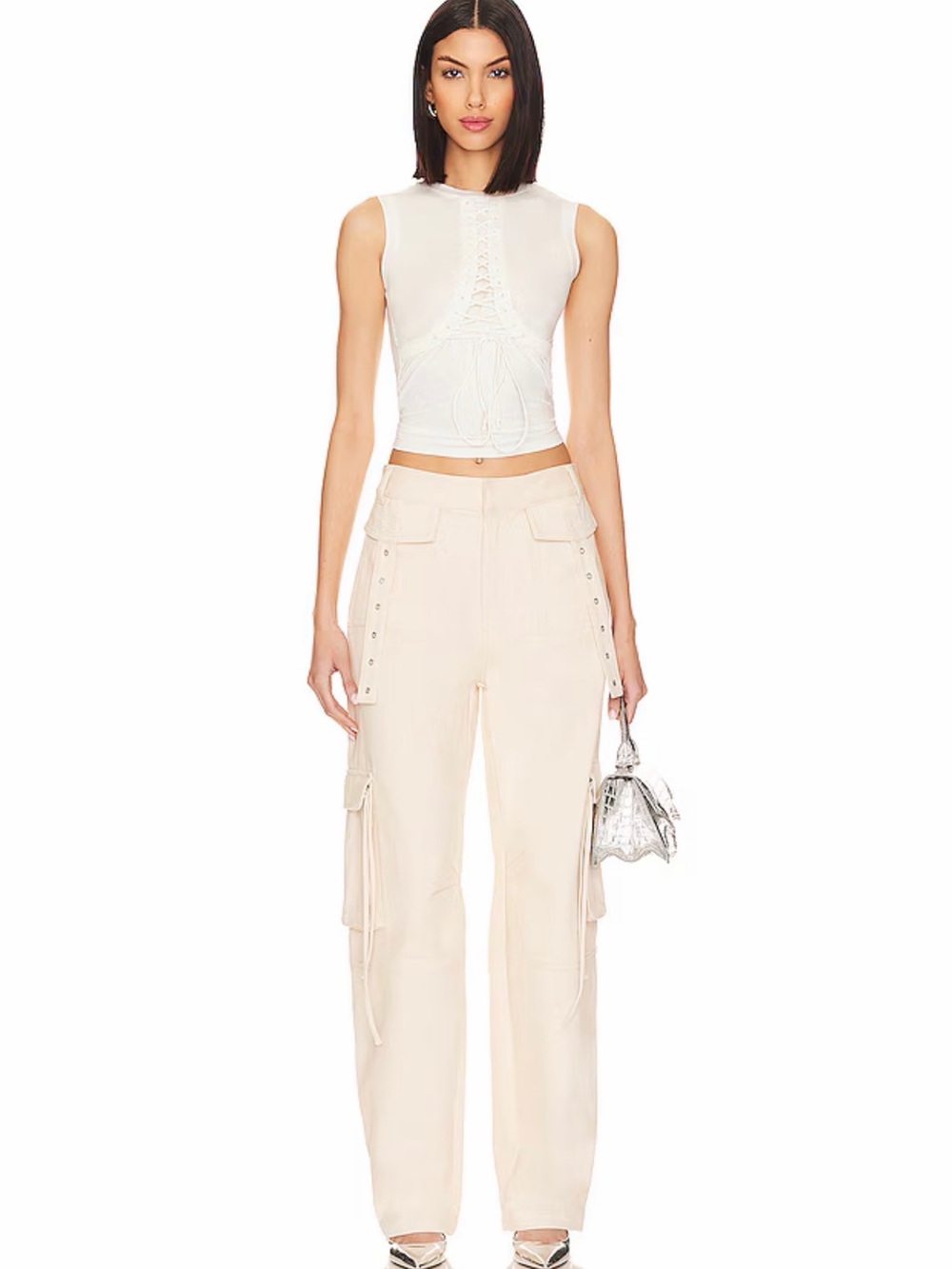 REVOLVE x Lovers + Friends Riley Pant in Bone